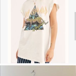 Daydreamer for Free People Def Leppard tee